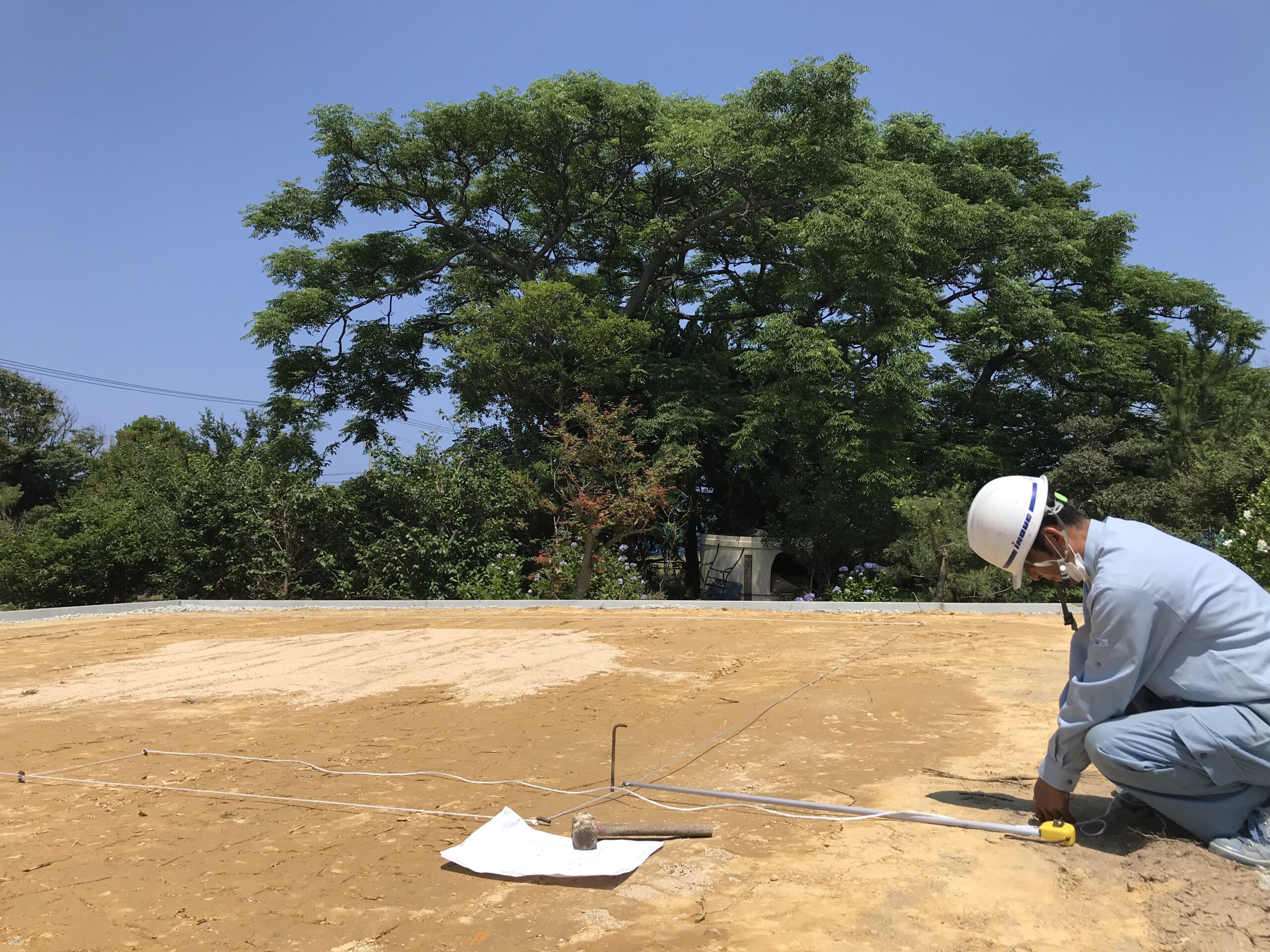 地縄の作業